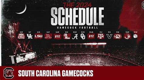 carolina gamecocks football schedule